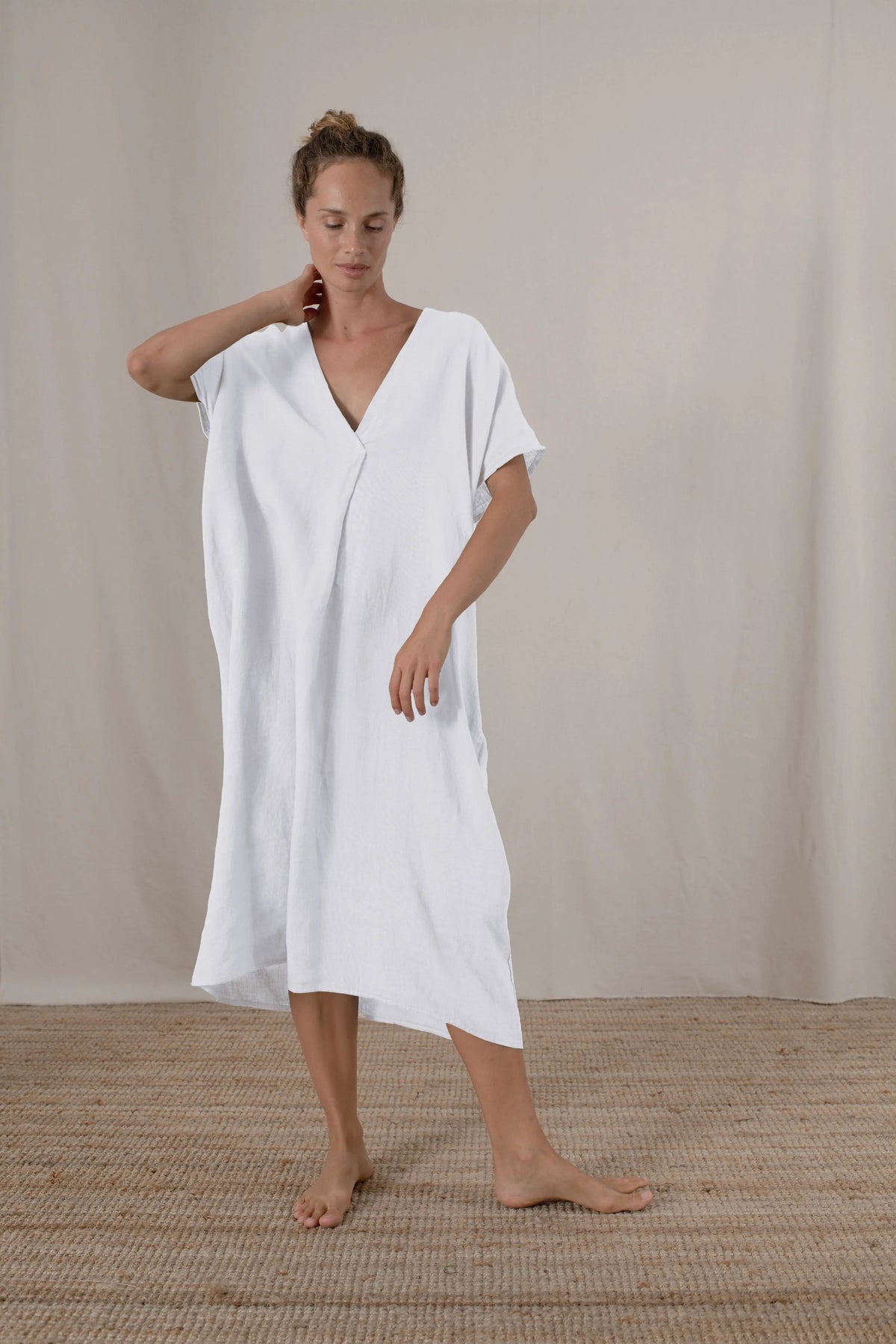 Kaftan Leiman 𖦹 Blanco