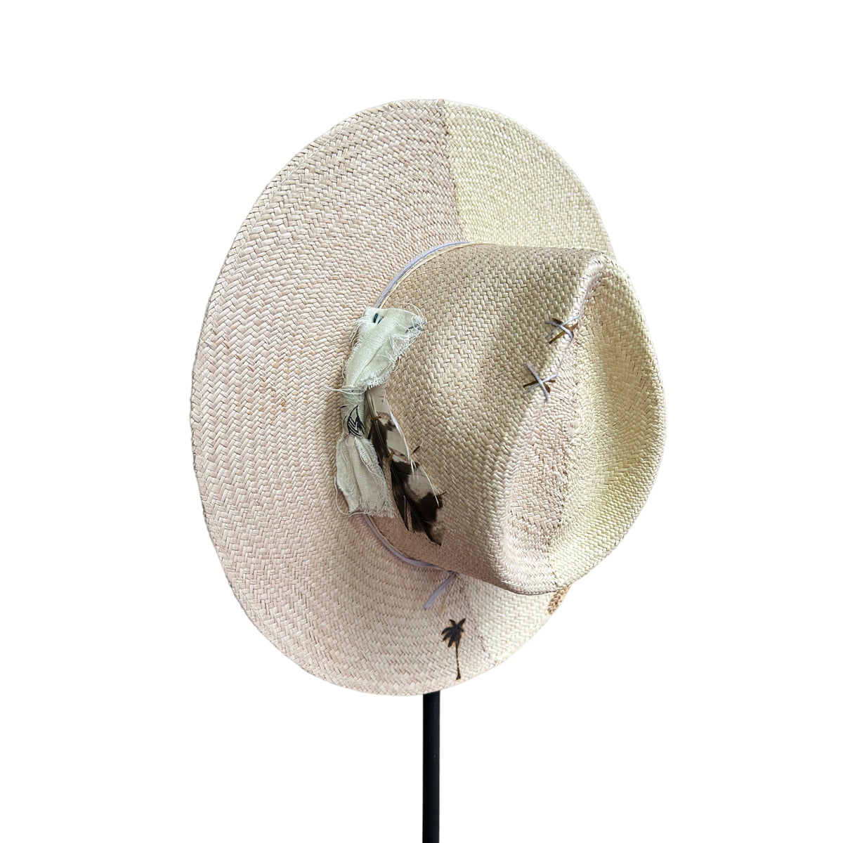 Sombrero Meza ☽ Rosa palo & Natural