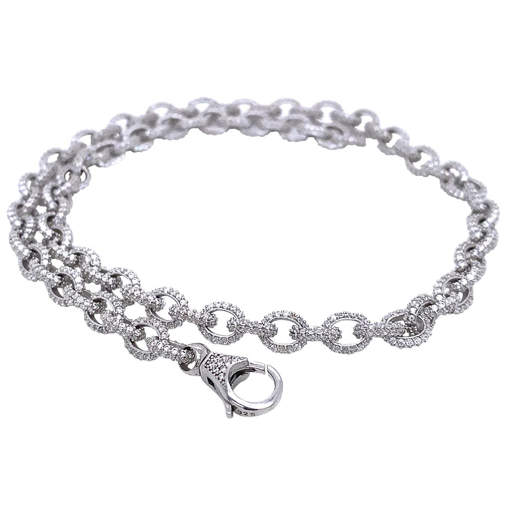 Collar Choker Chuff 𖦹 Plata